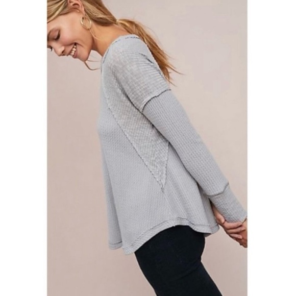 NWT Anthropologie Eri + Ali Lodge Thermal Top - Picture 2 of 7